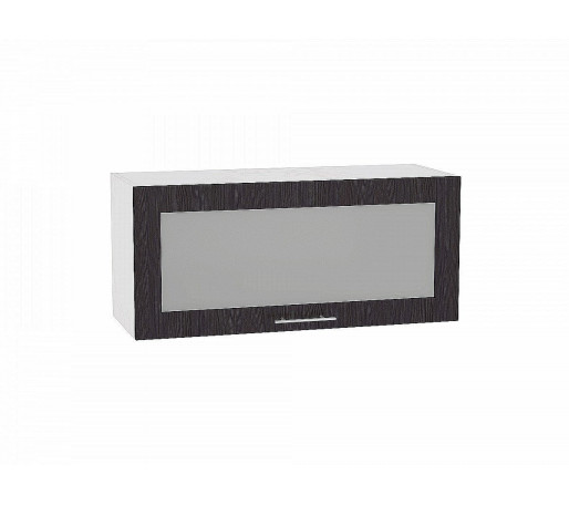 Шкаф верхний горизонтальный остекленный Валерия-М, цвет: Венге