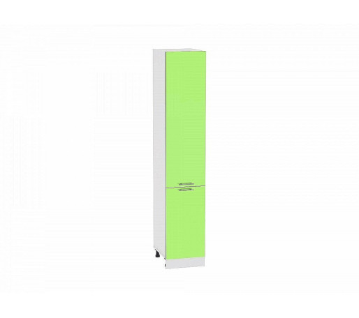 Шкаф пенал с 2-мя дверцами Валерия-М, цвет: Салатовый глянец
