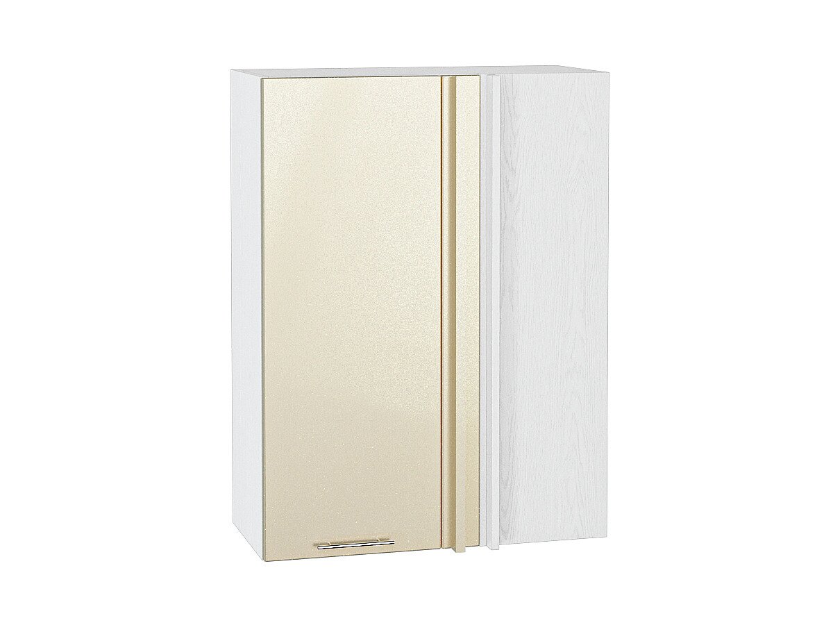 Шкаф верхний прямой угловой Валерия-М, цвет: Бежевый металлик Шкаф верхний прямой угловой Валерия-М, цвет: Бежевый металлик