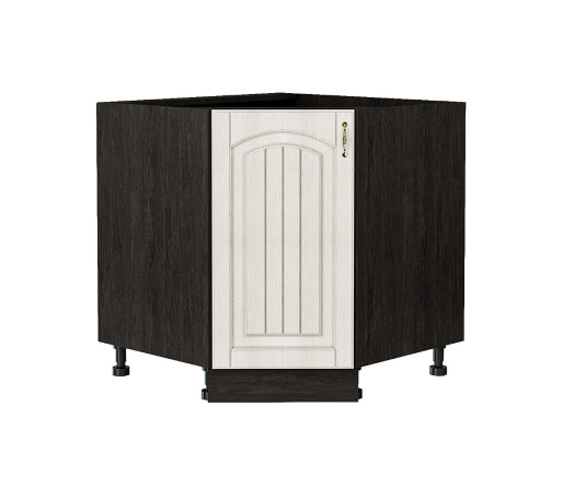 Шкаф нижний угловой (трапеция) Верона L, цвет: Ясень золото