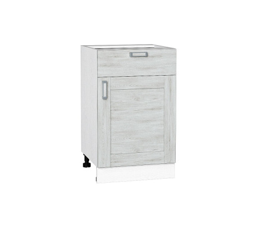 Шкаф нижний с 1-ой дверцей и ящиком Лофт, цвет: Nordic Oak