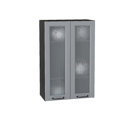 Шкаф верхний с 2-мя остекленными дверцами Ницца, цвет: Magnum