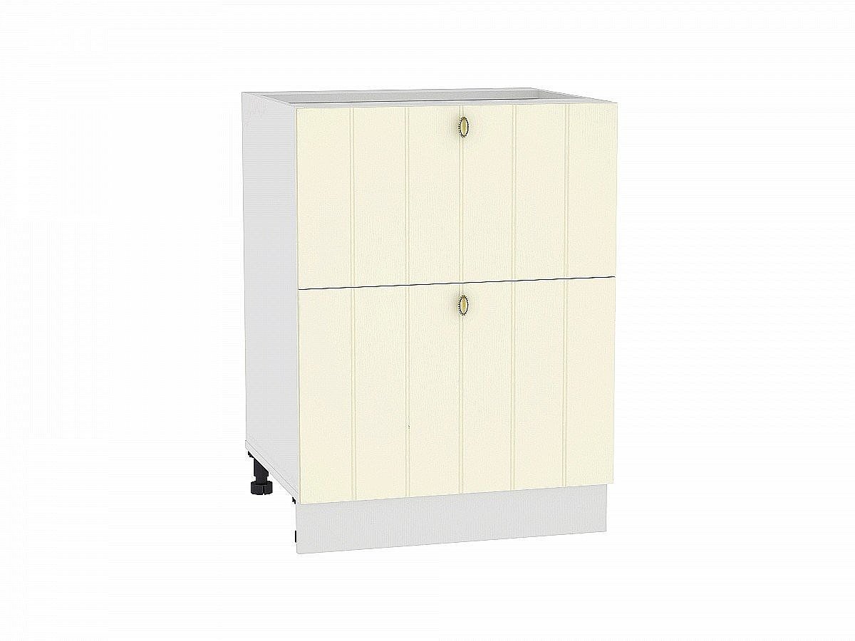 Шкаф нижний с 2-мя ящиками Прованс, цвет: Ваниль Шкаф нижний с 2-мя ящиками Прованс, цвет: Ваниль