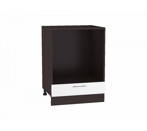 Шкаф нижний под духовку Валерия-М, цвет: Белый глянец