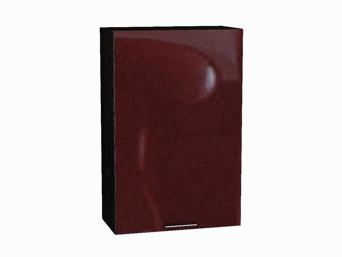 Шкаф верхний с 1-ой дверцей Валерия-М, цвет: Гранатовый металлик Шкаф верхний с 1-ой дверцей Валерия-М, цвет: Гранатовый металлик