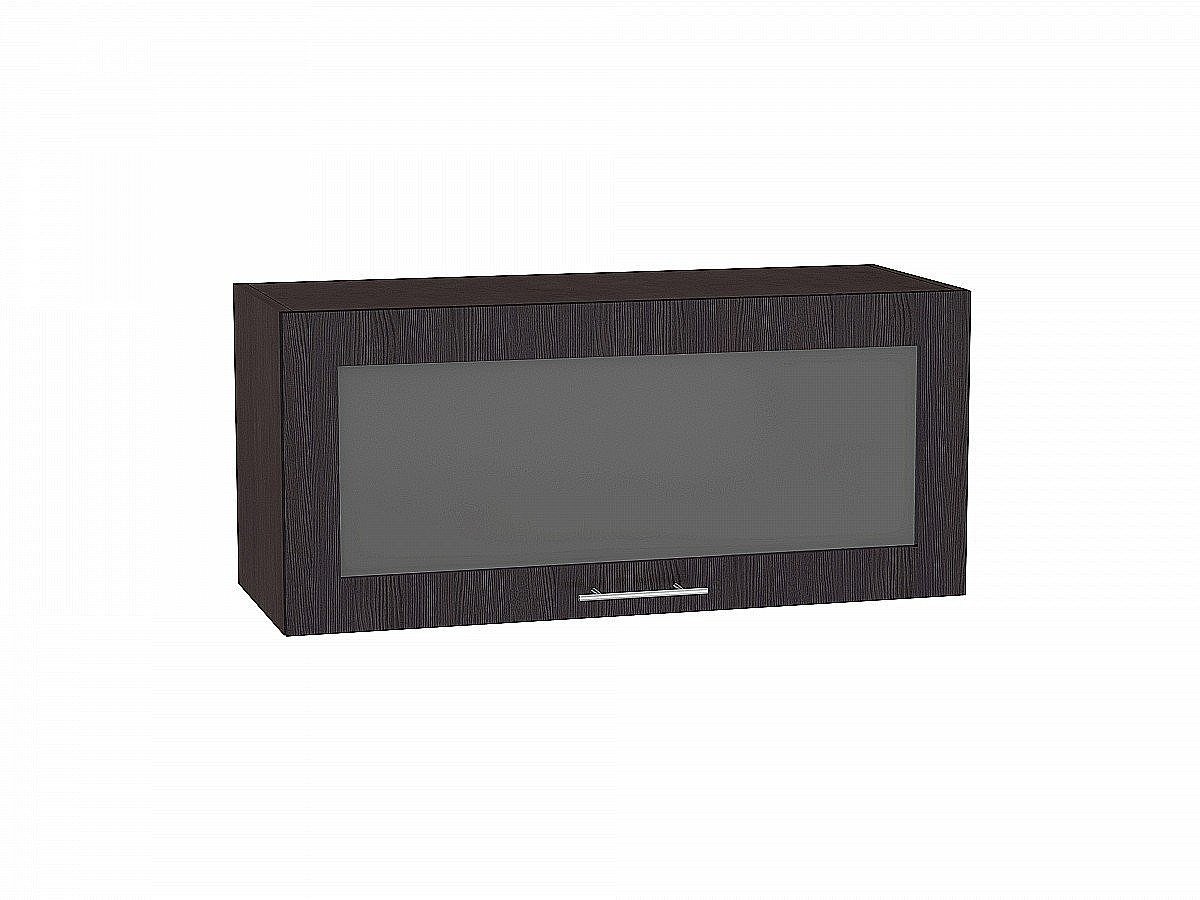 Шкаф верхний горизонтальный остекленный Валерия-М, цвет: Венге Шкаф верхний горизонтальный остекленный Валерия-М, цвет: Венге