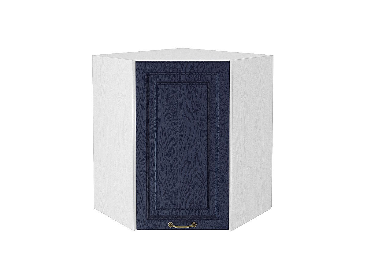 Шкаф верхний угловой Ницца, цвет: Дуб синий Шкаф верхний угловой Ницца, цвет: Дуб синий