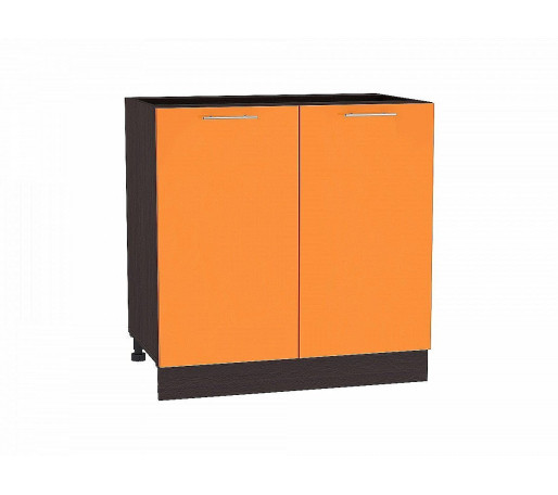 Шкаф нижний с 2-мя дверцами Валерия-М, цвет: Оранжевый глянец