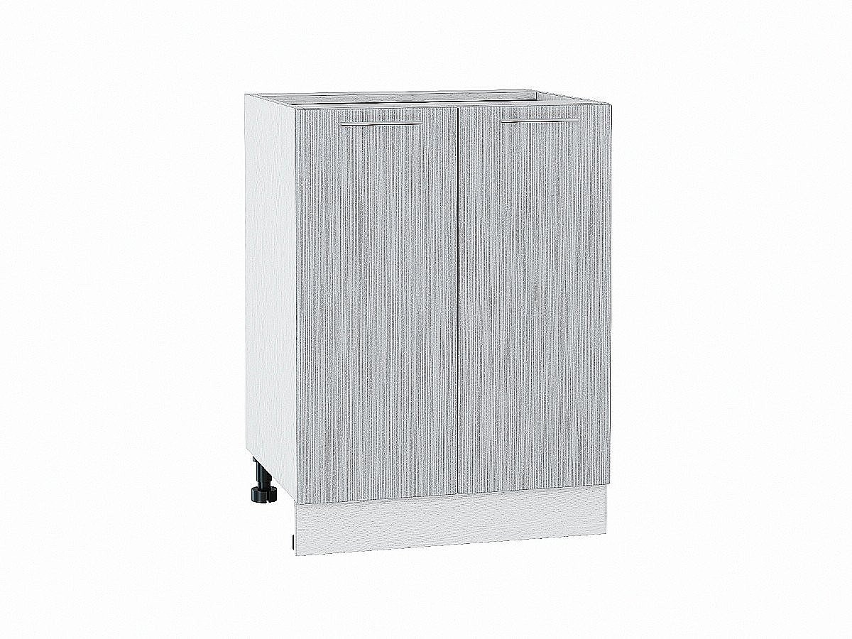 Шкаф нижний с 2-мя дверцами Валерия-М, цвет: Серый металлик дождь светлый Шкаф нижний с 2-мя дверцами Валерия-М, цвет: Серый металлик дождь светлый