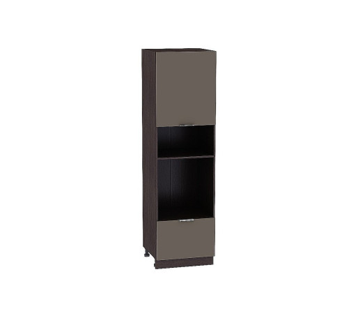 Шкаф пенал с 1-ой дверцей и ящиком под технику Терра, цвет: Смоки Софт