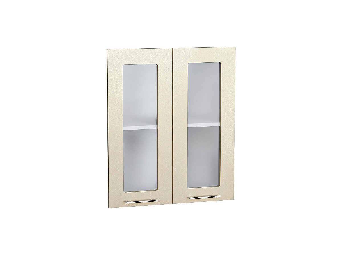 Комплект фасадов Валерия-М со стеклом для каркаса Ф-45 В600, цвет: Бежевый металлик Комплект фасадов Валерия-М со стеклом для каркаса Ф-45 В600, цвет: Бежевый металлик