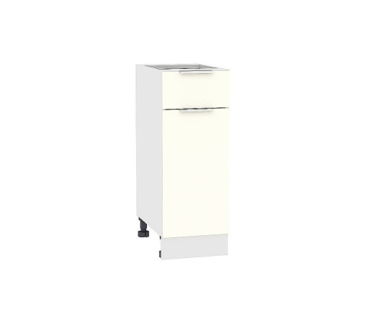 Шкаф нижний с 1-ой дверцей и ящиком Терра, цвет: Ваниль софт