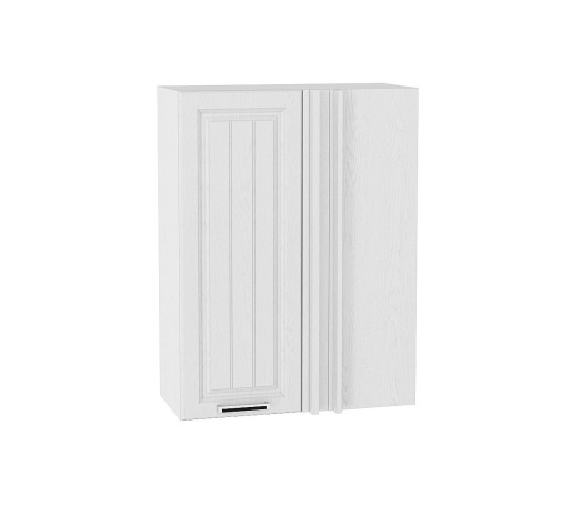 Шкаф верхний прямой угловой Прага, цвет: Белое дерево