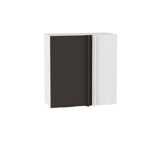 Шкаф верхний прямой угловой Терра, цвет: Смоки Софт