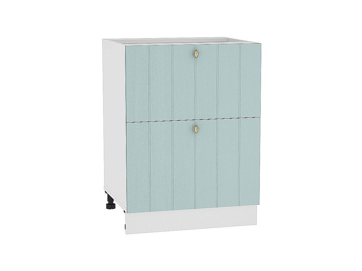 Шкаф нижний с 2-мя ящиками Прованс, цвет: Голубой Шкаф нижний с 2-мя ящиками Прованс, цвет: Голубой