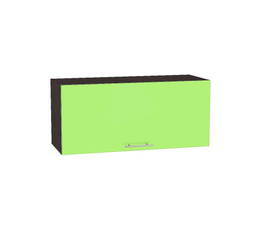 Шкаф верхний горизонтальный глубокий Валерия-М, цвет: Салатовый глянец