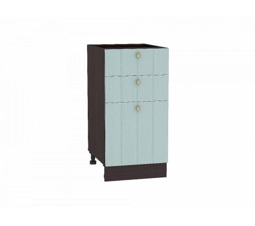 Шкаф нижний с 3-мя ящиками Прованс, цвет: Голубой