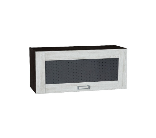 Шкаф верхний горизонтальный остекленный Лофт, цвет: Nordic Oak