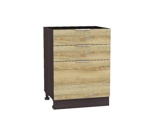 Шкаф нижний с 3-мя ящиками Терра, цвет: Ель Карпатская