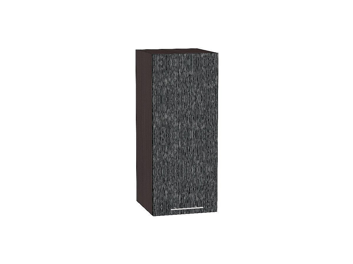 Шкаф верхний с 1-ой дверцей Валерия-М, цвет: Черный металлик дождь Шкаф верхний с 1-ой дверцей Валерия-М, цвет: Черный металлик дождь