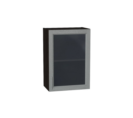 Шкаф верхний с 1-ой остекленной дверцей Сканди, цвет: Grey Softwood