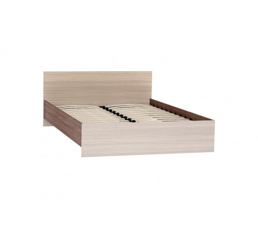 Кровать Бася КР-560 для ортопедического основания на ножках 1,4м, цвет: Ясень шимо светлый