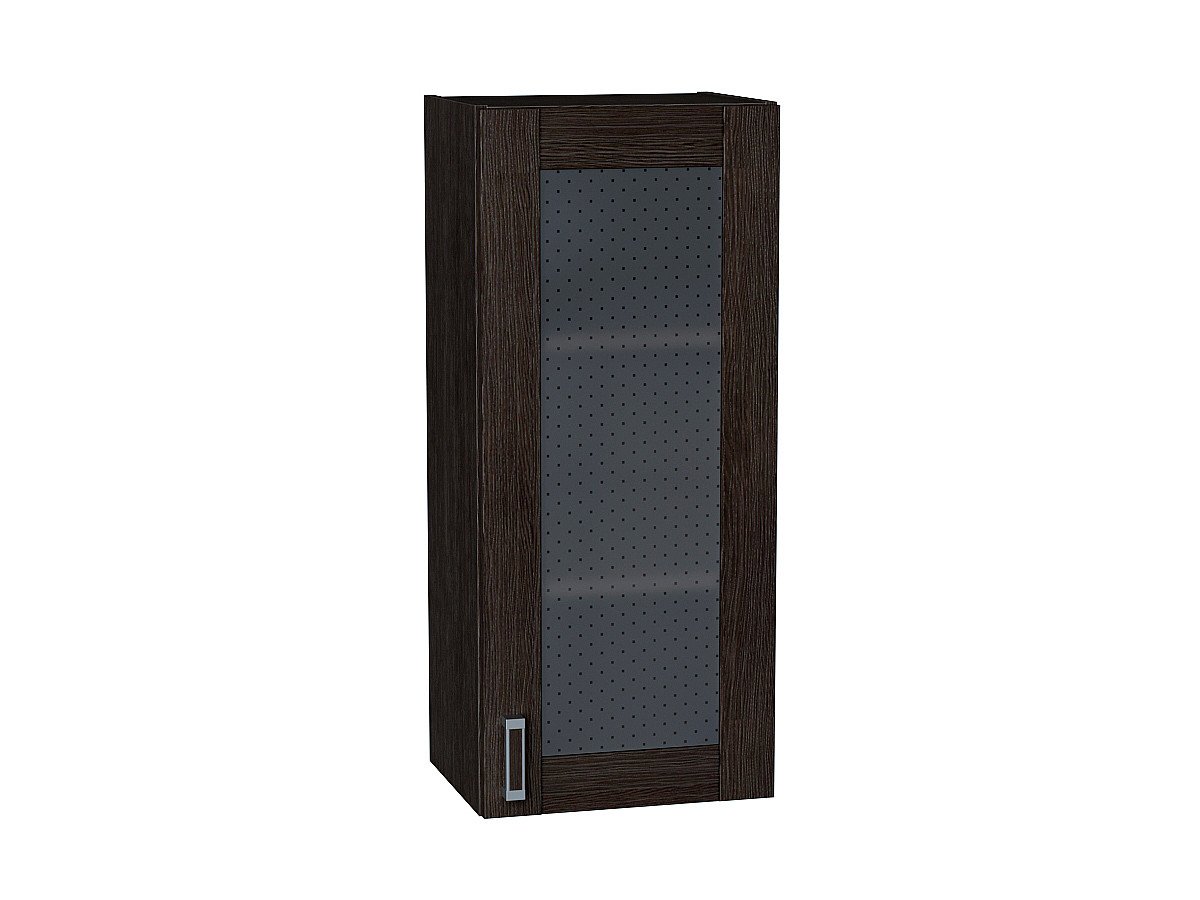 Шкаф верхний с 1-ой остекленной дверцей Лофт, цвет: Wenge Veralinga Шкаф верхний с 1-ой остекленной дверцей Лофт, цвет: Wenge Veralinga