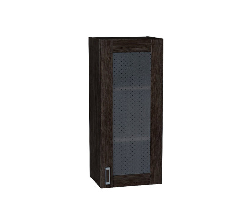 Шкаф верхний с 1-ой остекленной дверцей Лофт, цвет: Wenge Veralinga