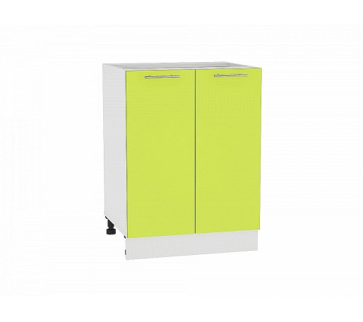 Шкаф нижний с 2-мя дверцами Валерия-М, цвет: Лайм глянец