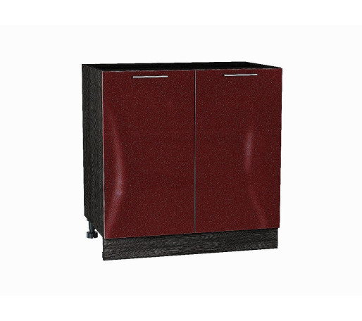 Шкаф нижний с 2-мя дверцами Валерия-М, цвет: Гранатовый металлик