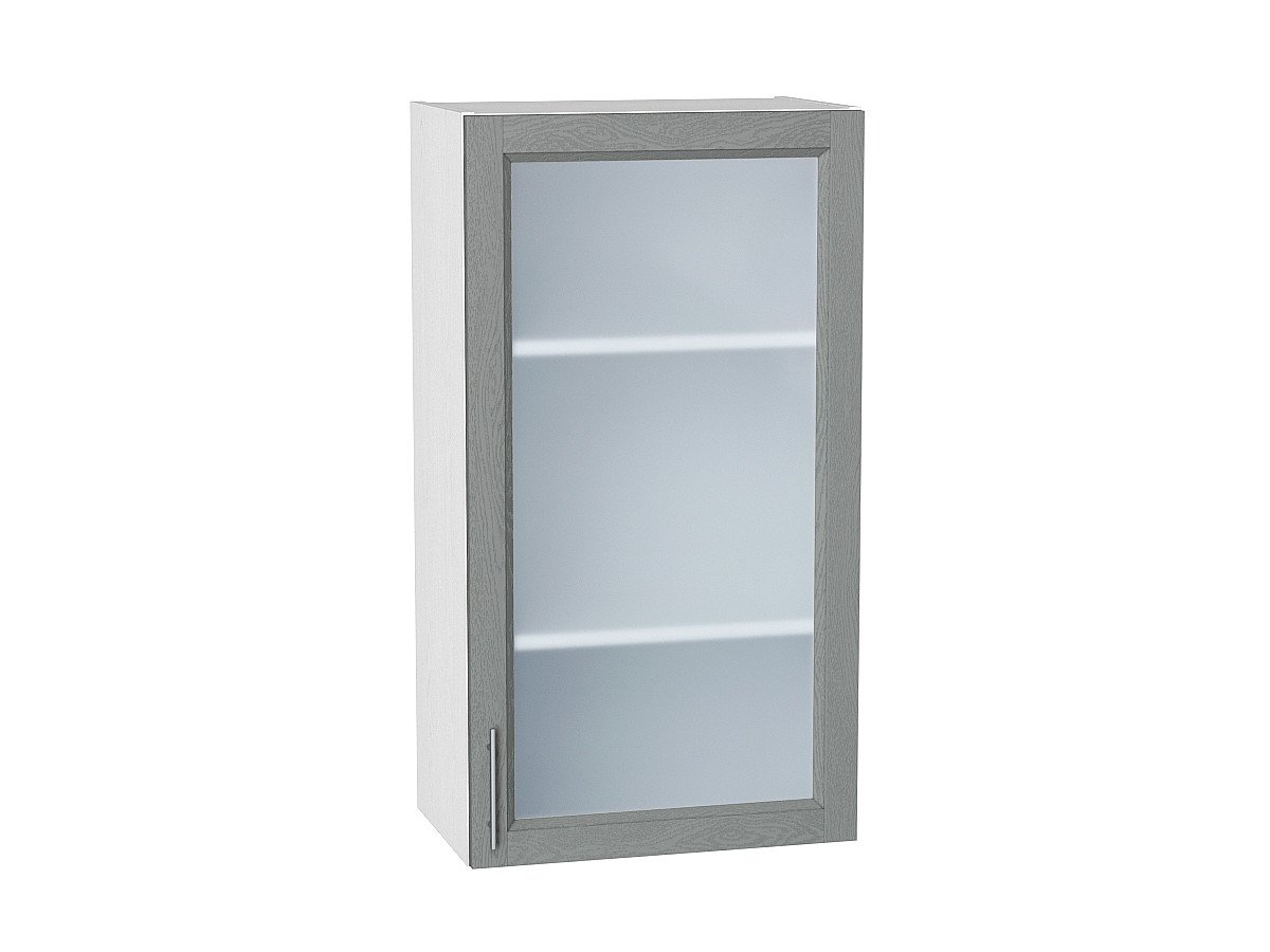 Шкаф верхний с 1-ой остекленной дверцей Сканди, цвет: Grey Softwood Шкаф верхний с 1-ой остекленной дверцей Сканди, цвет: Grey Softwood