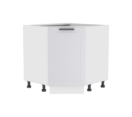 Шкаф нижний угловой (трапеция) Глетчер, цвет: Гейнсборо Силк