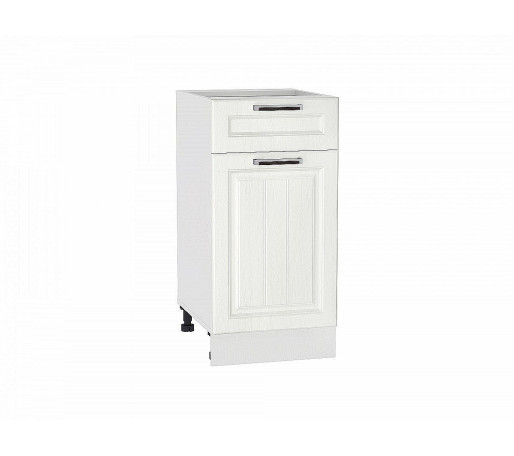 Шкаф нижний с 1-ой дверцей и ящиком Прага, цвет: Белое дерево