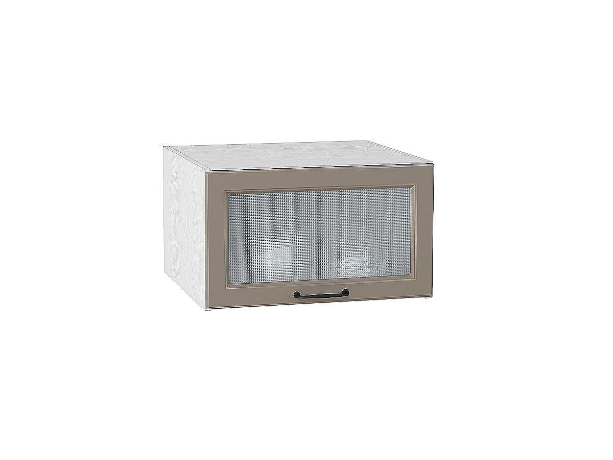 Шкаф верхний горизонтальный остекленный глубокий Ницца, цвет: Omnia Шкаф верхний горизонтальный остекленный глубокий Ницца, цвет: Omnia