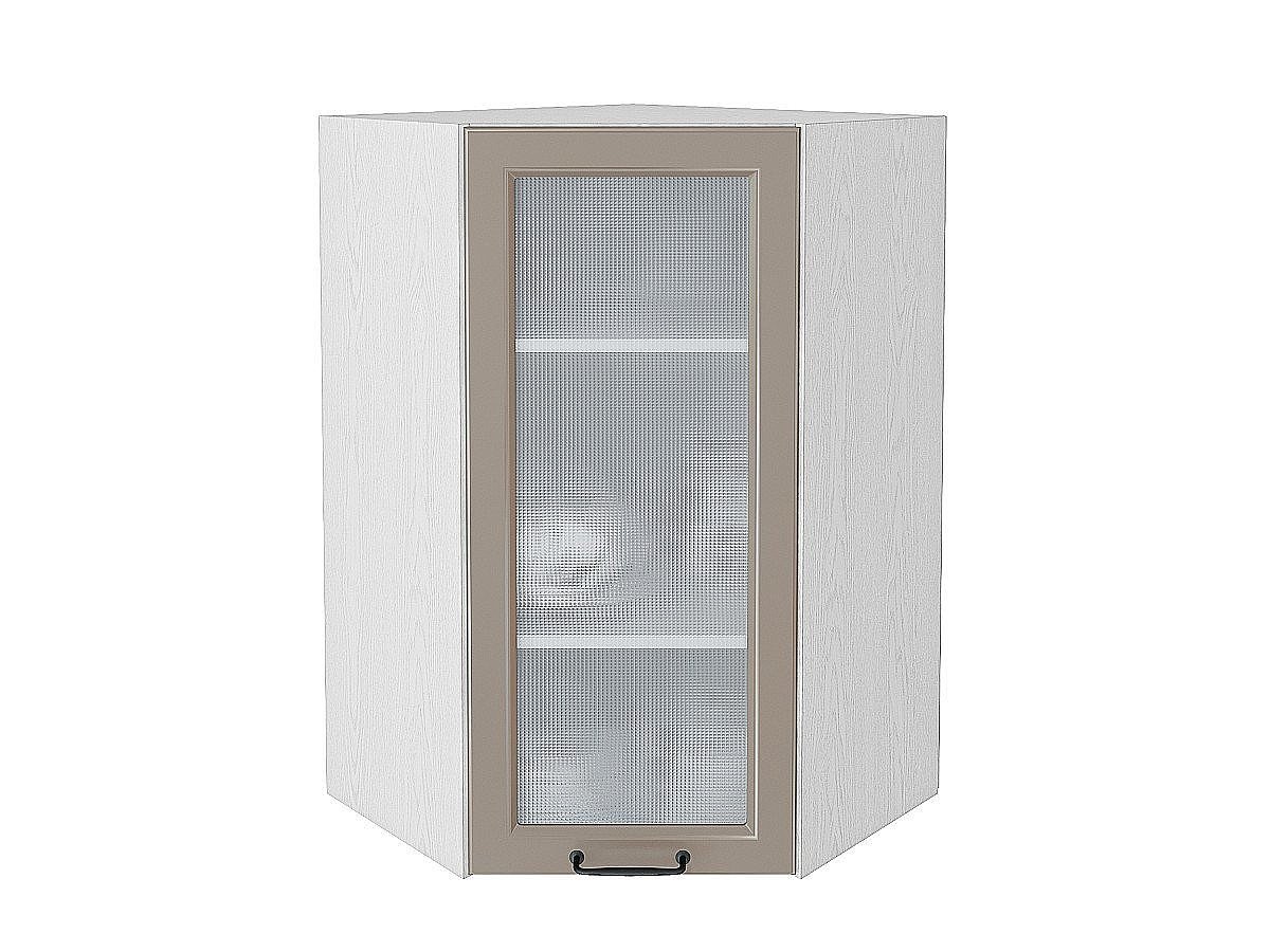 Шкаф верхний угловой остекленный Ницца, цвет: Omnia Шкаф верхний угловой остекленный Ницца, цвет: Omnia