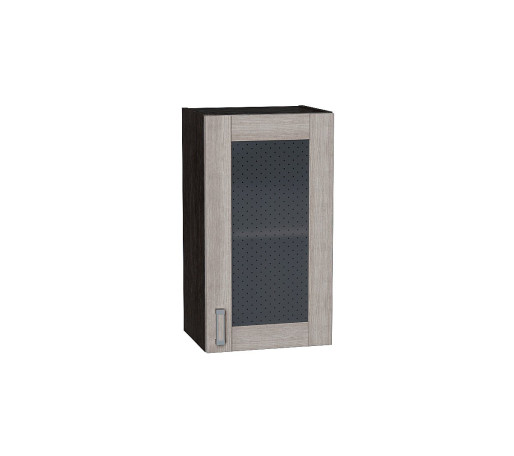 Шкаф верхний с 1-ой остекленной дверцей Лофт, цвет: Cappuccino Veralinga