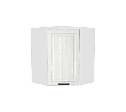 Шкаф верхний угловой Прага, цвет: Белое дерево