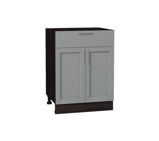 Шкаф нижний с 2-мя дверцами и ящиком Сканди, цвет: Grey Softwood