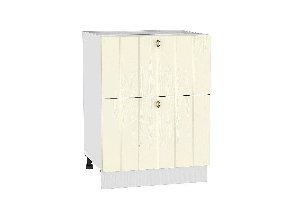 Шкаф нижний с 2-мя ящиками Прованс, цвет: Ваниль Шкаф нижний с 2-мя ящиками Прованс, цвет: Ваниль