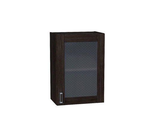 Шкаф верхний с 1-ой остекленной дверцей Лофт, цвет: Wenge Veralinga