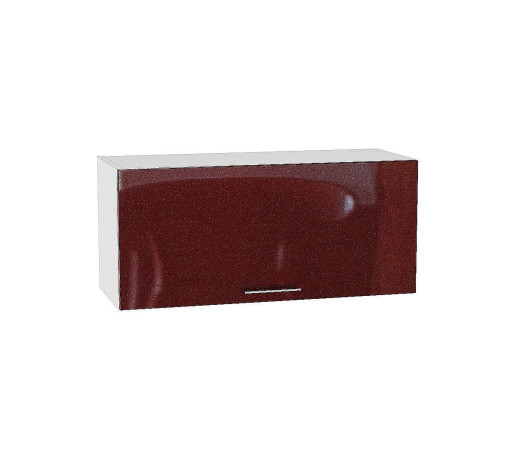 Шкаф верхний горизонтальный Валерия-М, цвет: Гранатовый металлик
