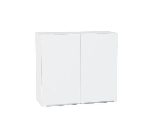 Шкаф верхний с 2-мя дверцами Фьюжн, цвет: Silky White