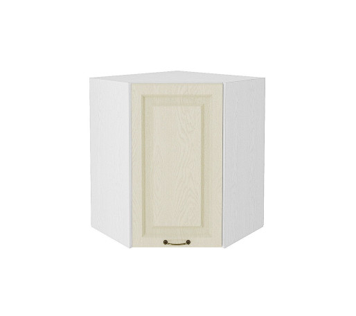 Шкаф верхний угловой Ницца, цвет: Дуб крем