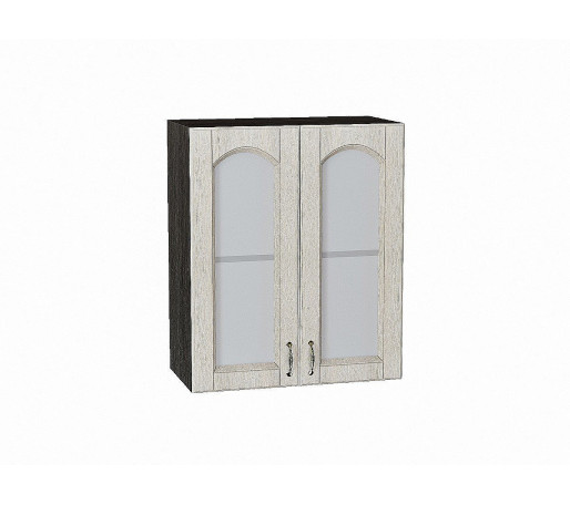 Шкаф верхний с 2-мя остекленными дверцами Верона, цвет: Ясень золото