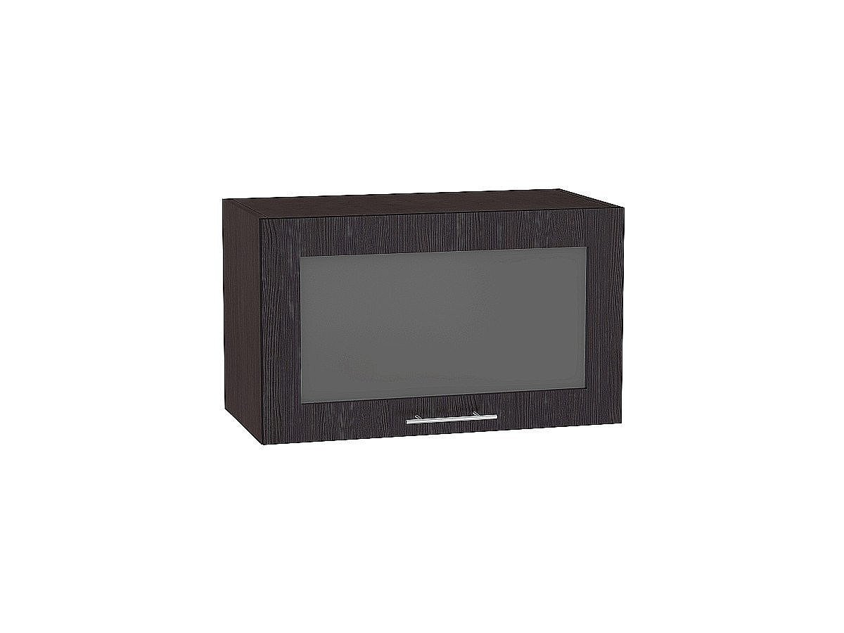 Шкаф верхний горизонтальный остекленный глубокий Валерия-М, цвет: Венге Шкаф верхний горизонтальный остекленный глубокий Валерия-М, цвет: Венге