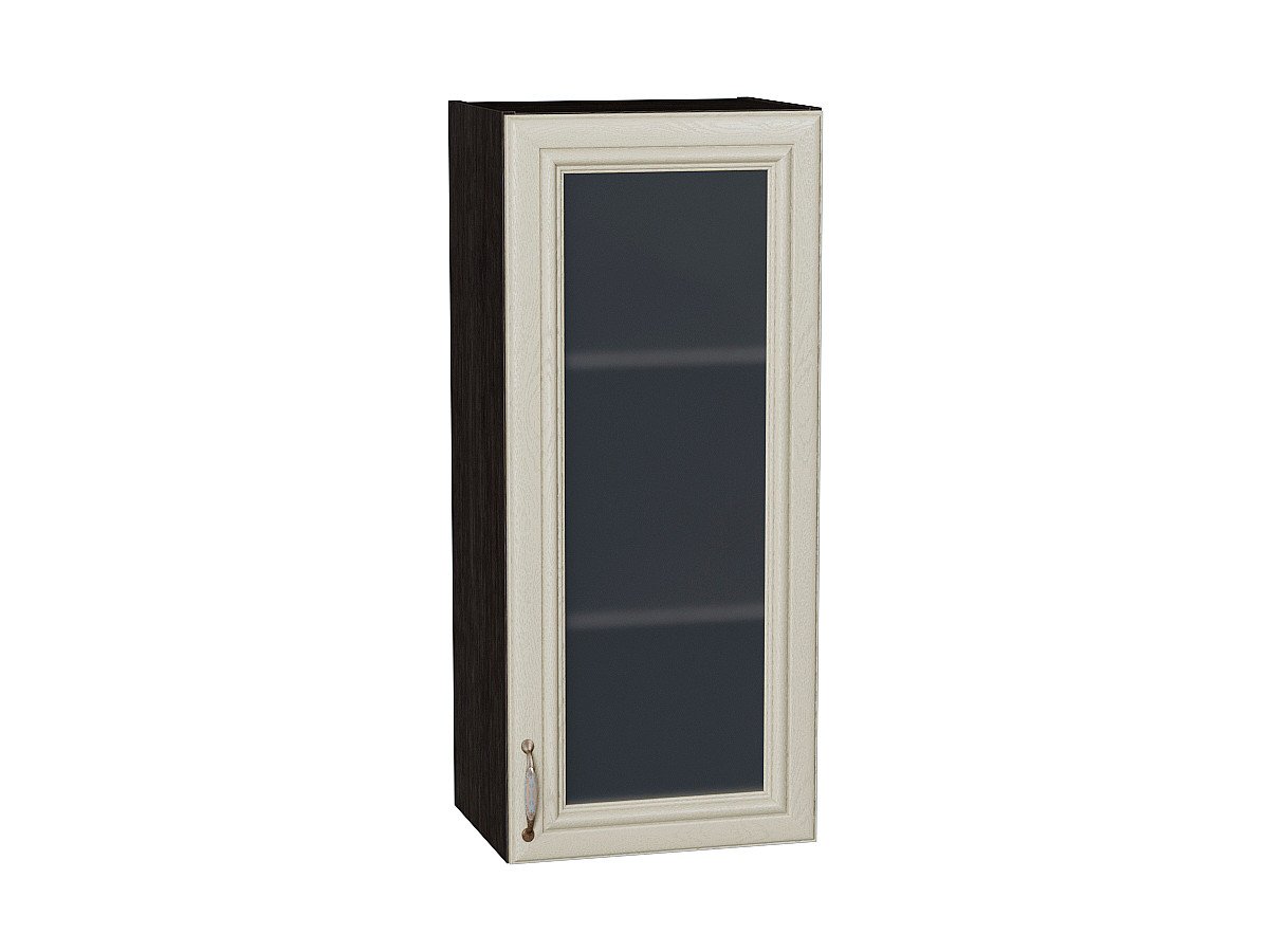 Шкаф верхний с 1-ой остекленной дверцей Шале, цвет: Ivory Шкаф верхний с 1-ой остекленной дверцей Шале, цвет: Ivory