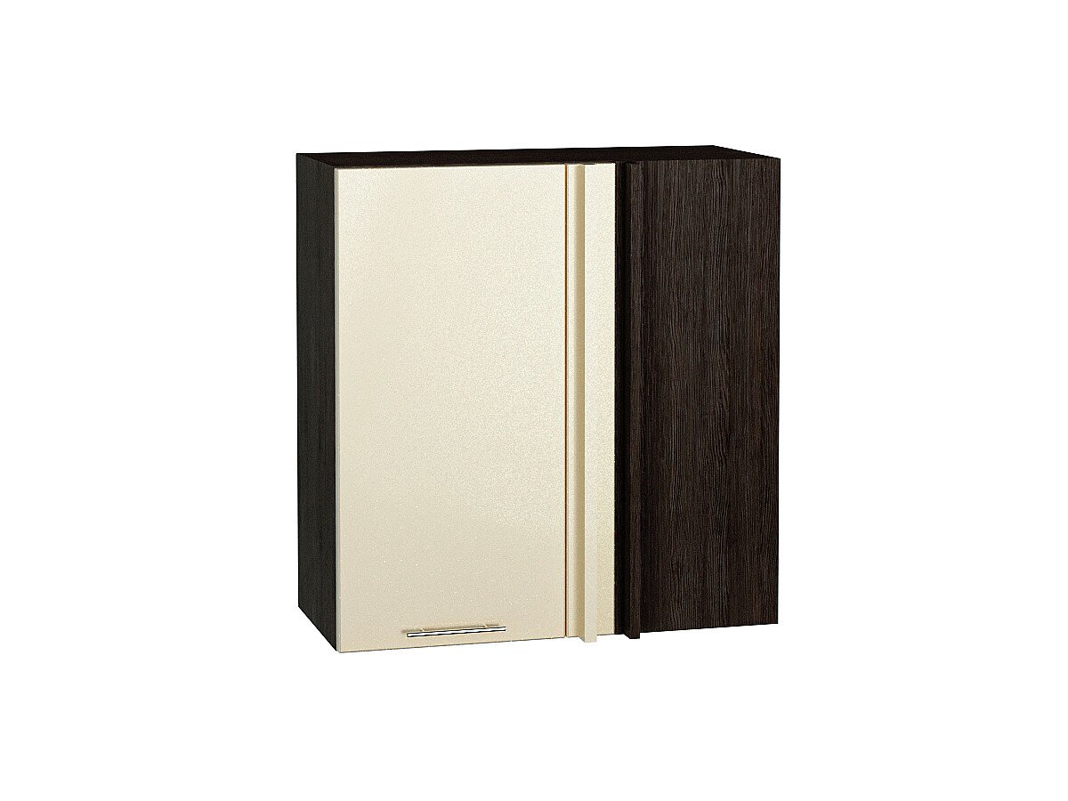 Шкаф верхний прямой угловой Валерия-М, цвет: Бежевый металлик Шкаф верхний прямой угловой Валерия-М, цвет: Бежевый металлик