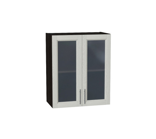 Шкаф верхний с 2-мя остекленными дверцами Сканди, цвет: Cappuccino Softwood