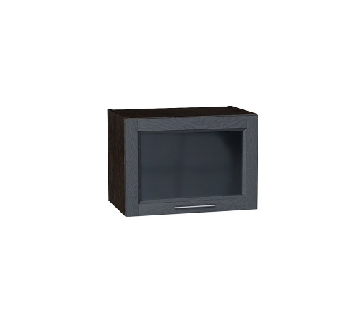 Шкаф верхний горизонтальный остекленный Сканди, цвет: Graphite Softwood