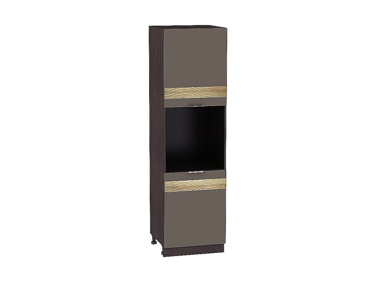 Шкаф пенал с 2-мя дверцами под технику Терра DL, цвет: Смоки Софт Шкаф пенал с 2-мя дверцами под технику Терра DL, цвет: Смоки Софт